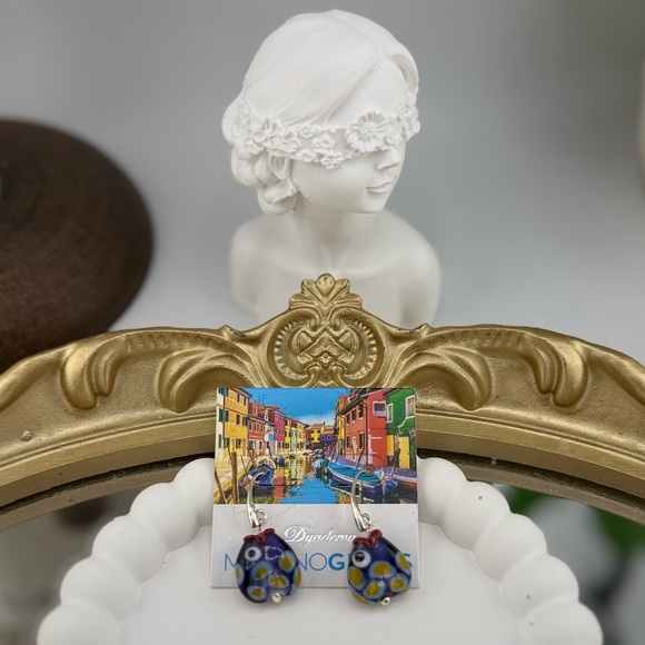 Authentic Murano Glass Earrings – Handcrafted in Italy - Picture 3 of 5